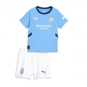 Manchester City Erling Haaland #9 Domaci Dres za djecu 2024-25 Kratak Rukav (+ Kratke hlače)